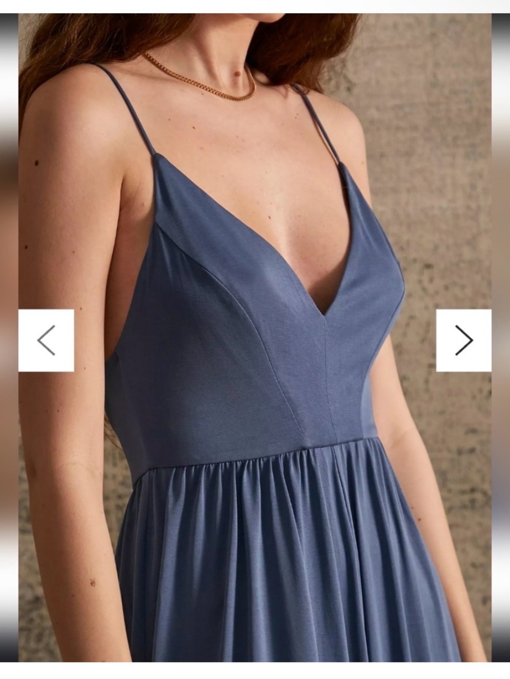 Blue Spaghetti Strap V-Neck Women’s romper